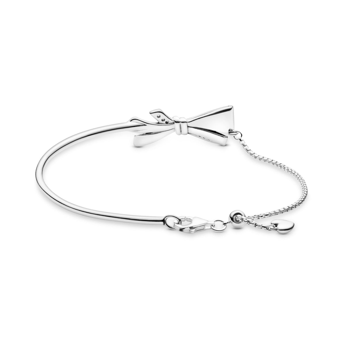 Pandora Bracelet Featuring Sparkling Bow Slider