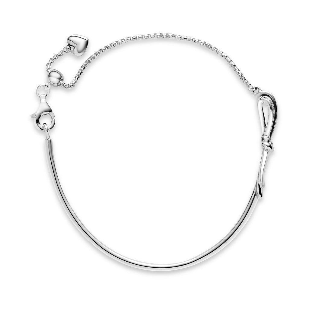 Pandora Bracelet Featuring Sparkling Bow Slider