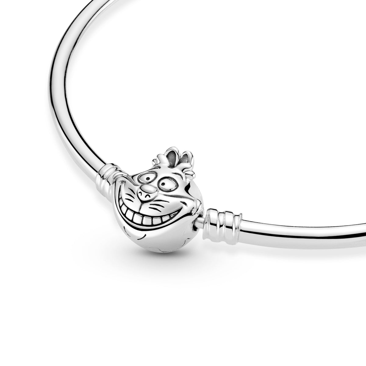 Pandora Disney Alice in Wonderland Cheshire Cat Clasp Moments Bangle