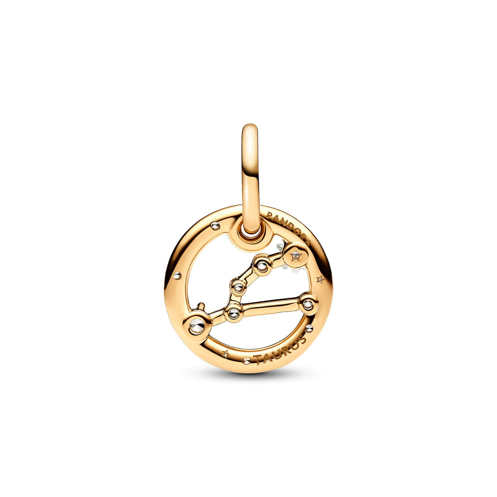 Pandora Charm Featuring Taurus Zodiac Dangle