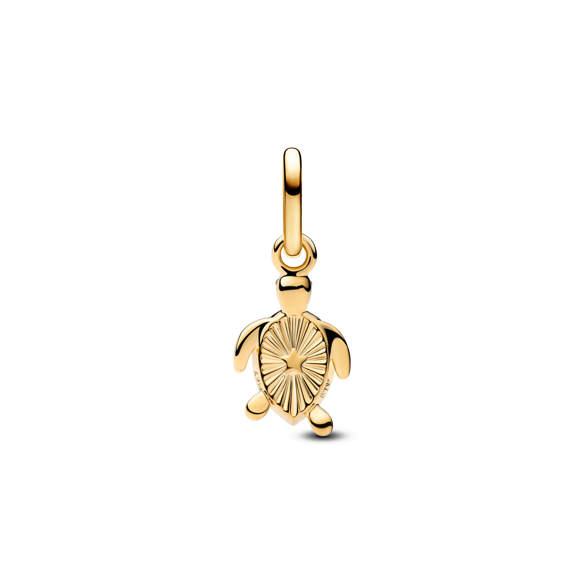 Pandora Charm Featuring Green Turtle Mini Dangle