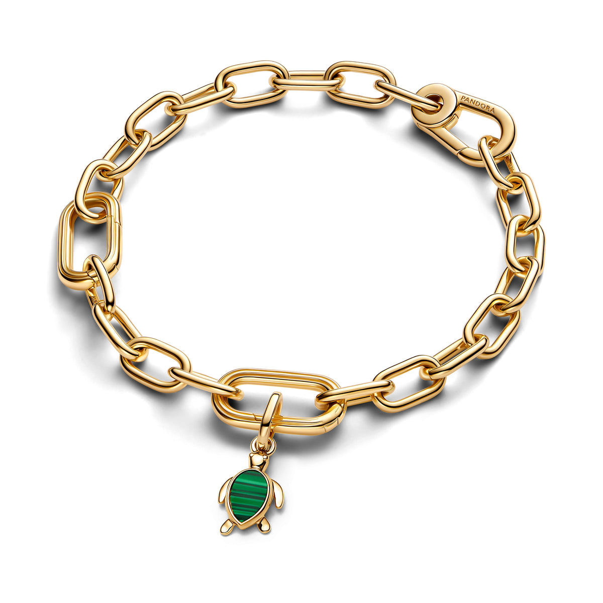 Pandora Charm Featuring Green Turtle Mini Dangle