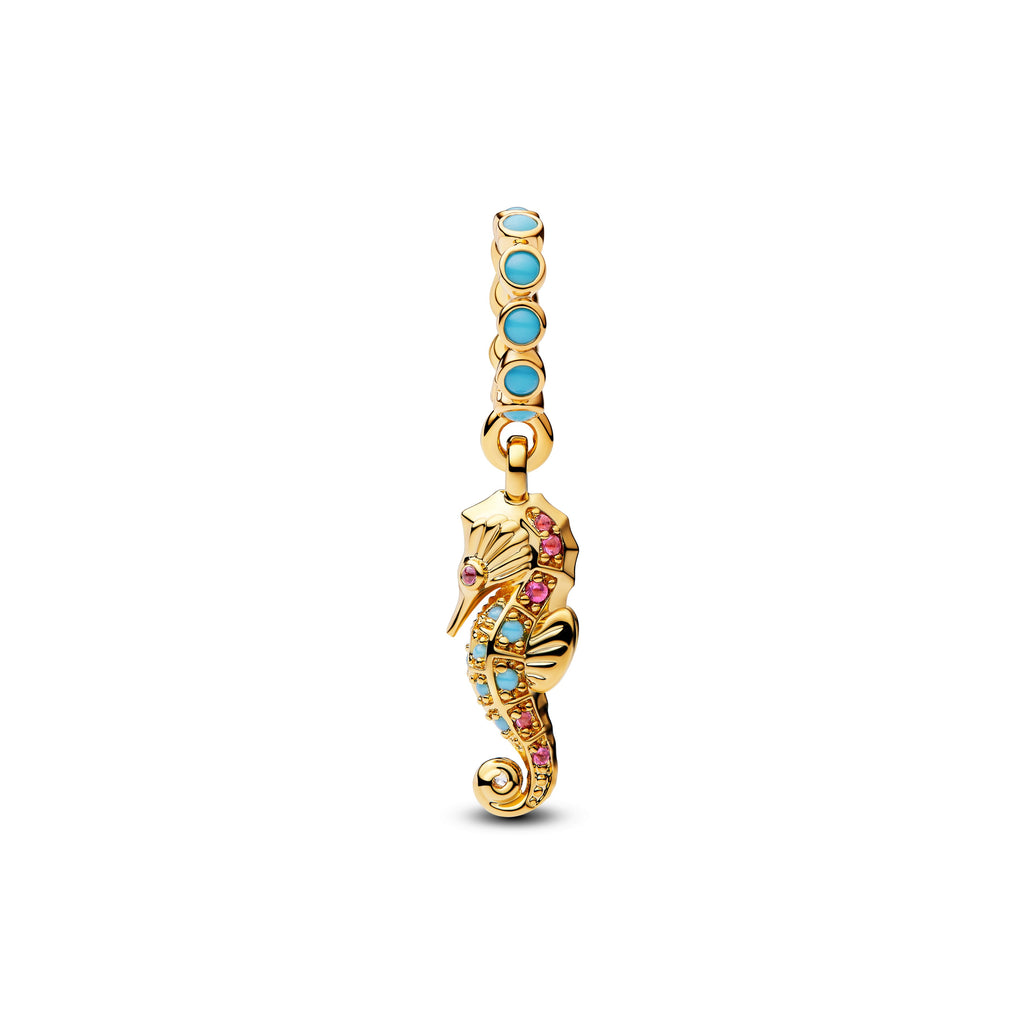 Pandora Charm Featuring Seahorse Dangle