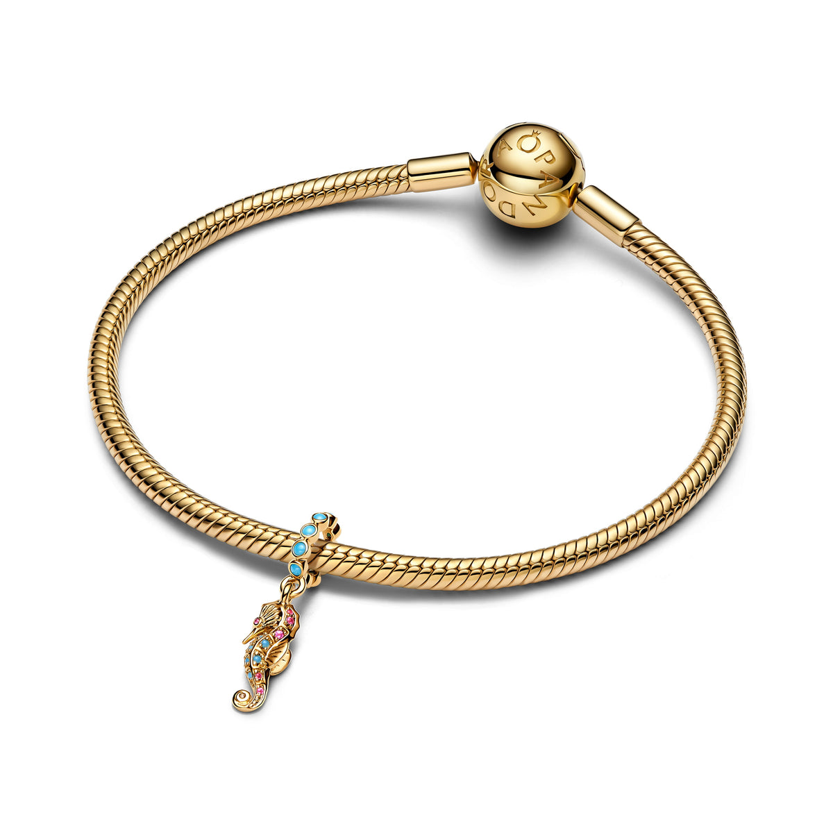 Pandora Charm Featuring Seahorse Dangle