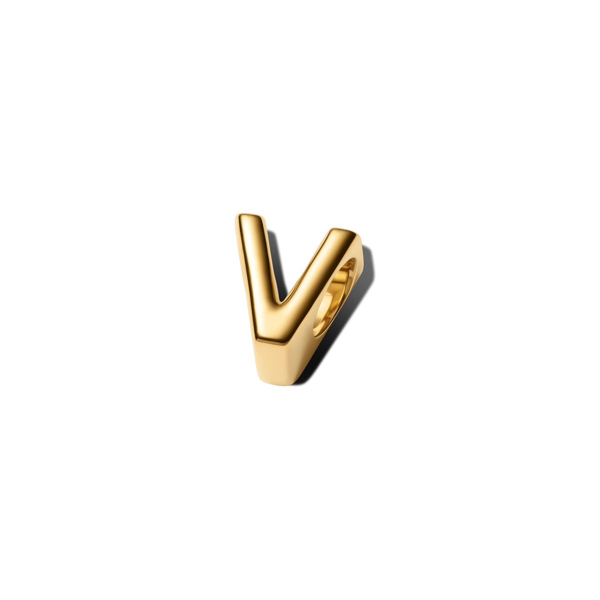 Pandora Charm Featuring Letter V Alphabet