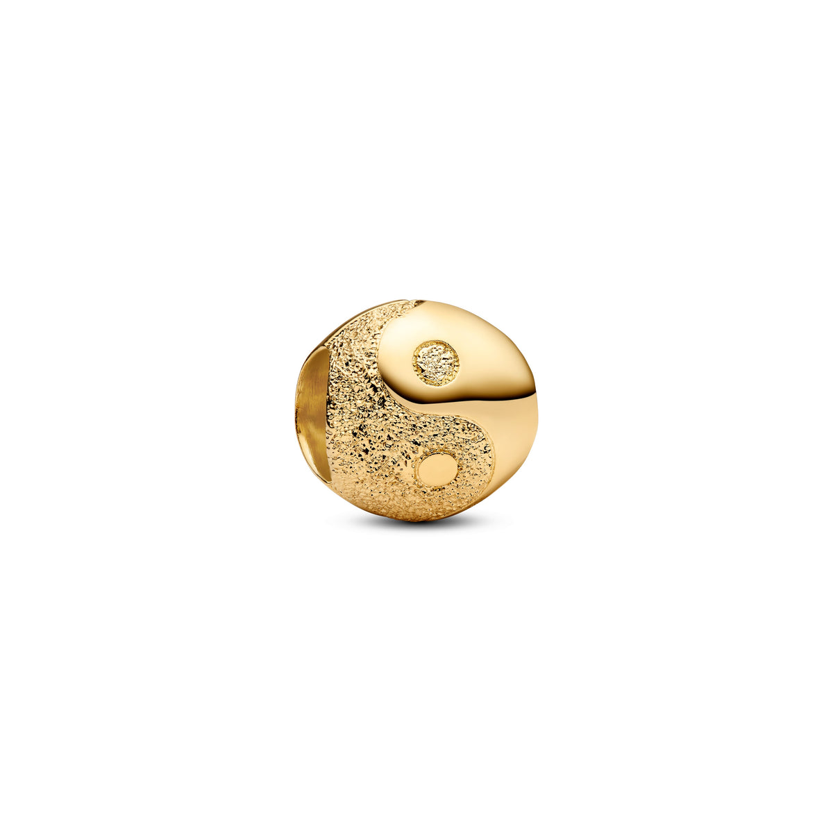 Textured Yin and Yang Mini Charm