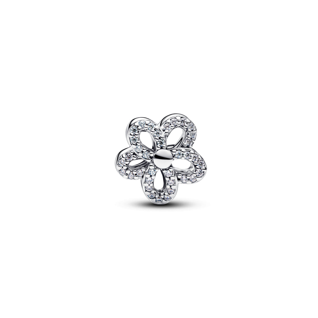 Pandora Pavé Flower Openwork Charm