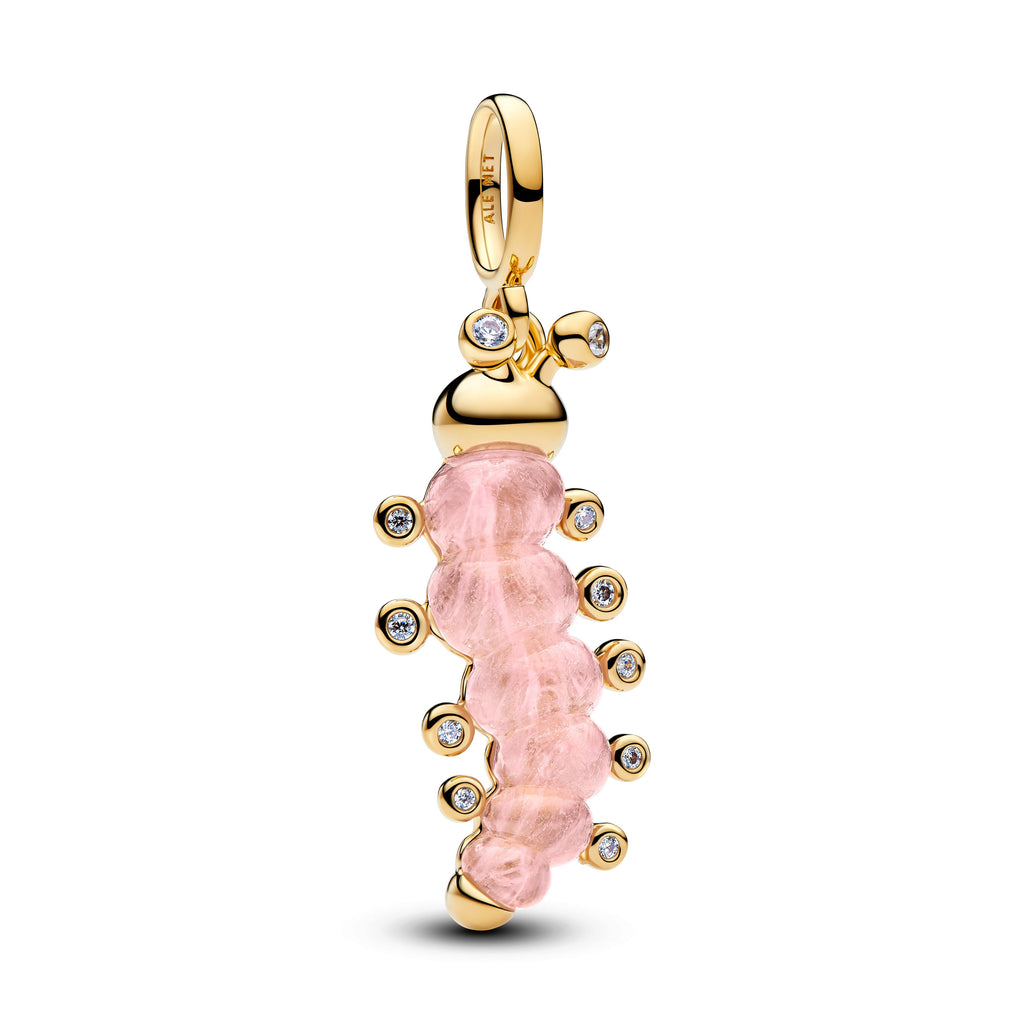 Pink Caterpillar Charm