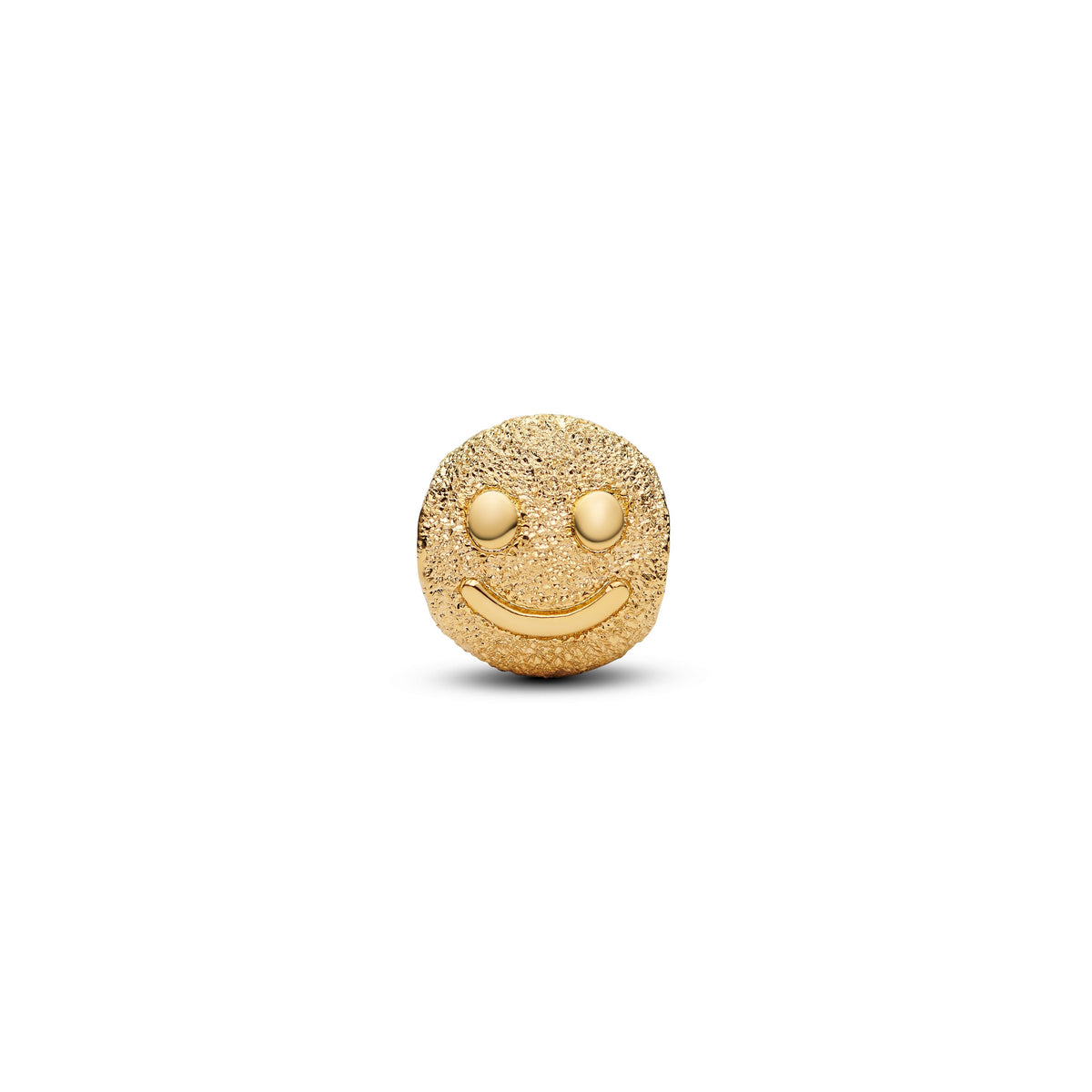 Pandora Charm Featuring Textured Happy Face Mini