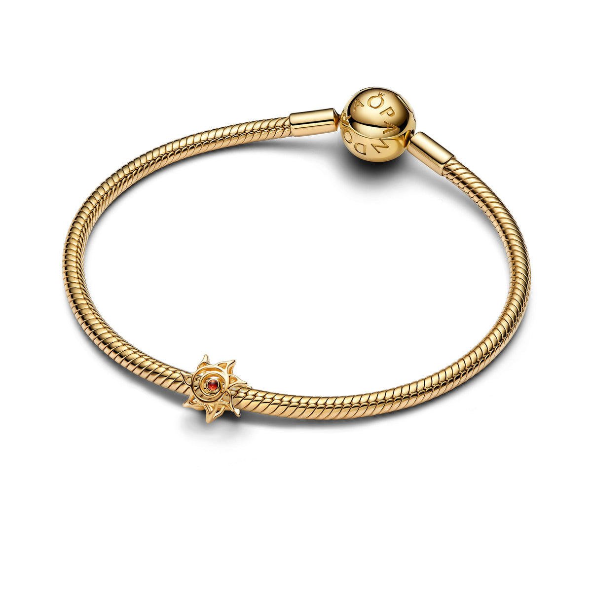 Pandora Charm Featuring Sun Openwork