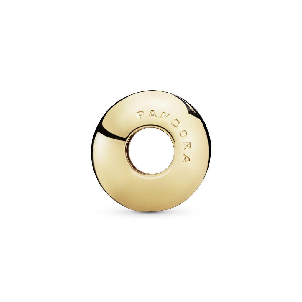 Pandora Polished Script & Heart Charm