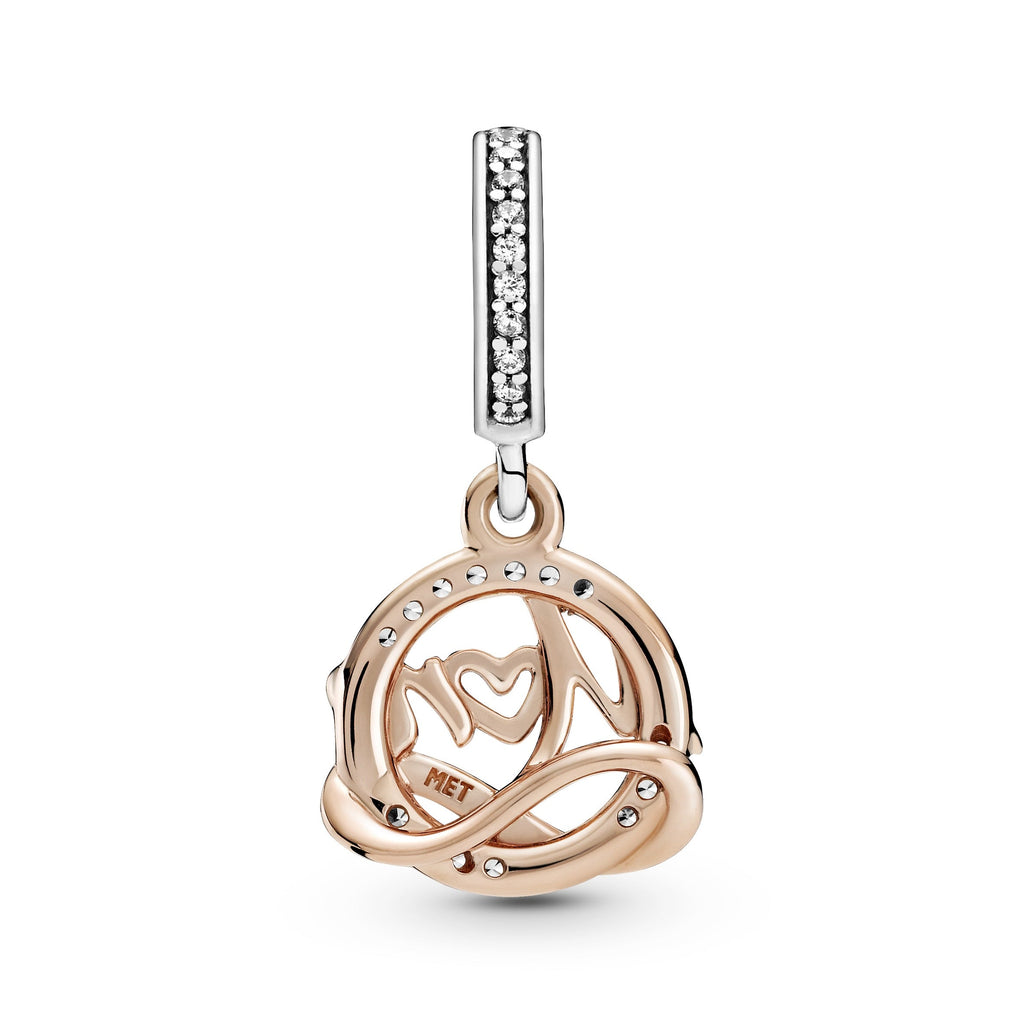 Pandora Charm Featuring Two-tone Mum Dangle