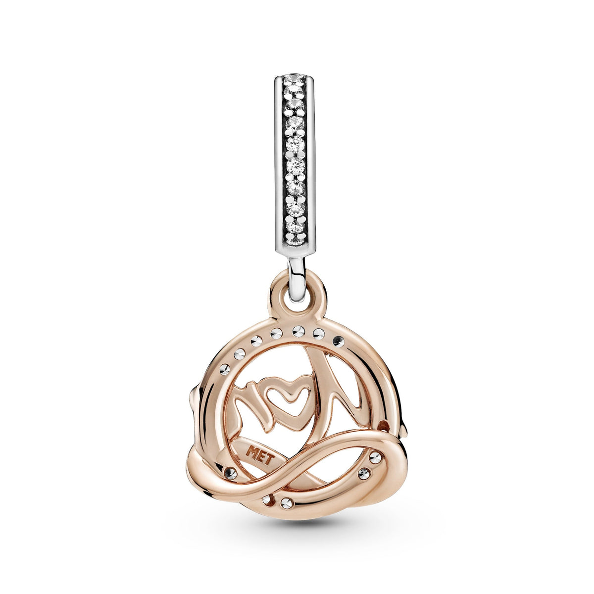Pandora Charm Featuring Two-tone Mum Dangle
