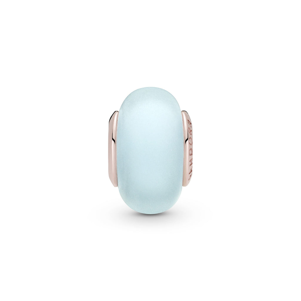 Pandora Charm Featuring Matte Blue Murano Glass