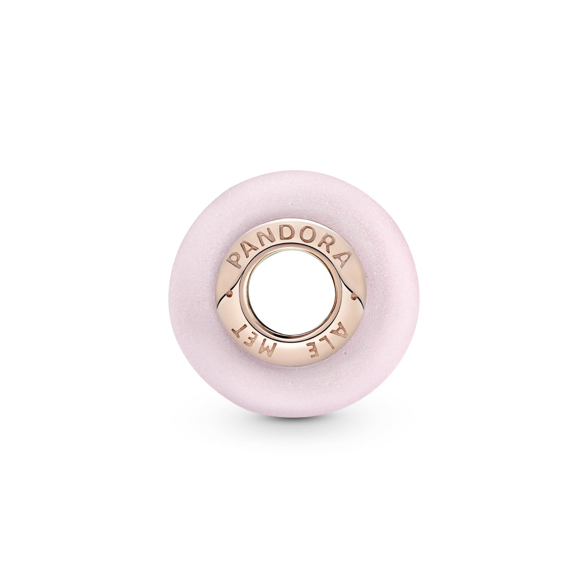 Pandora Matte Pink Murano Glass Charm