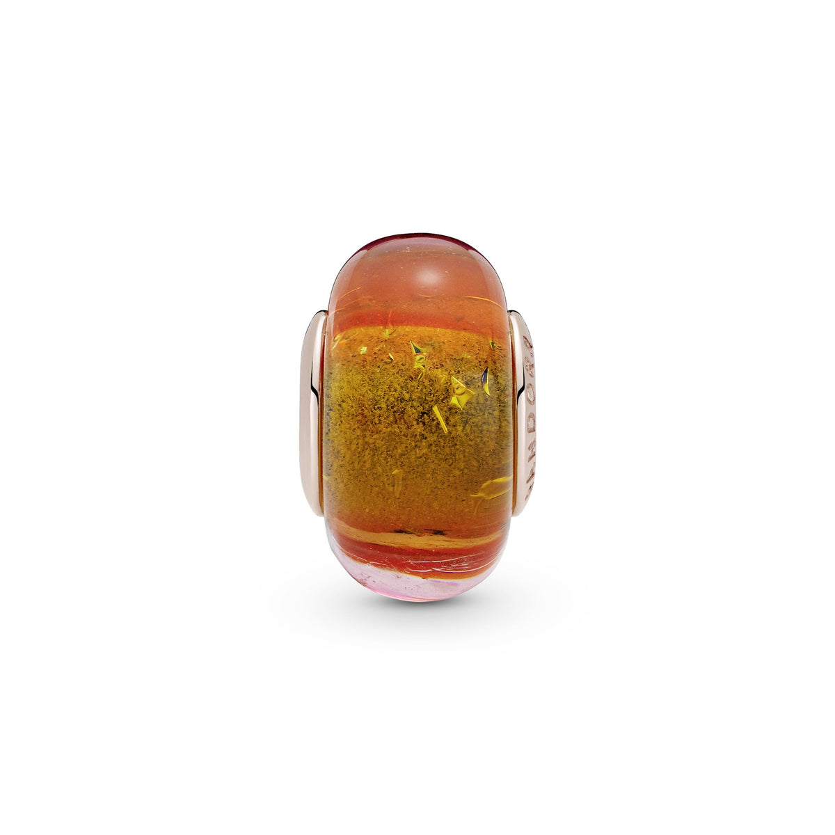 Pandora Jewelry Set Featuring Glittering Sunset Murano Glass