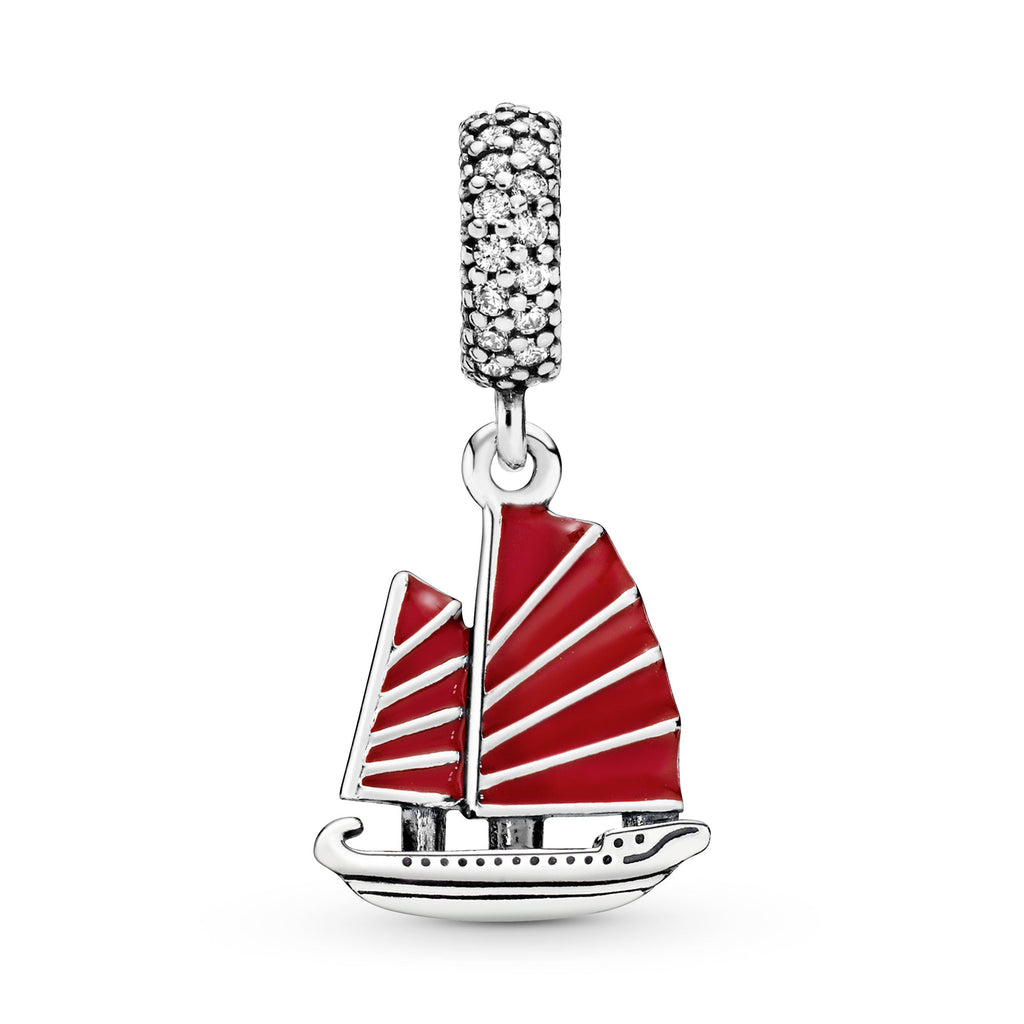 Pandora Charm Featuring Chinese Junk Ship Dangle