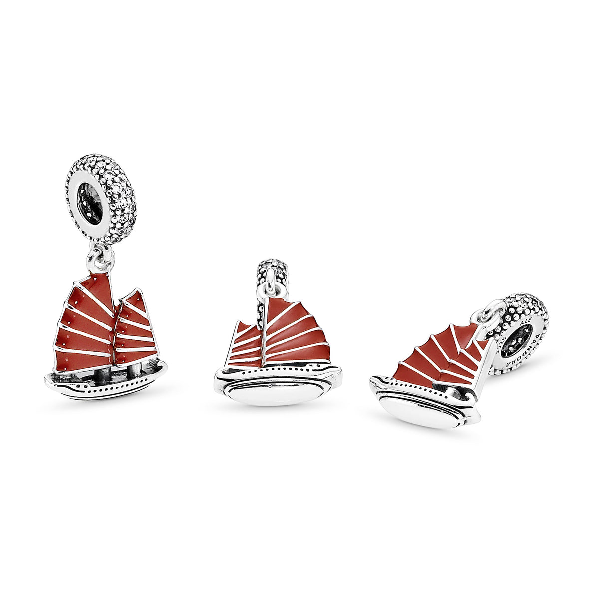Pandora Charm Featuring Chinese Junk Ship Dangle