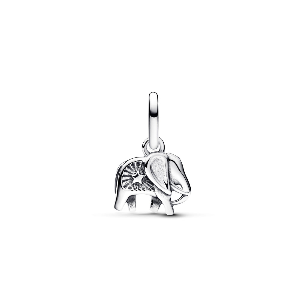 Pandora Charm Featuring Turquoise-colored Elephant Mini Dangle