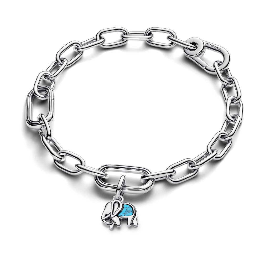 Pandora Charm Featuring Turquoise-colored Elephant Mini Dangle