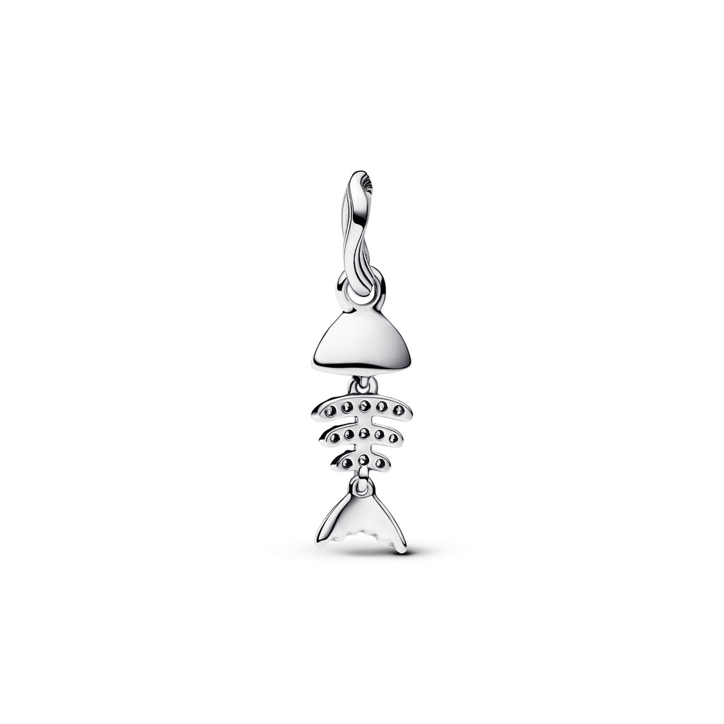 Pandora Turquoise-colored Fishbone Dangle Charm