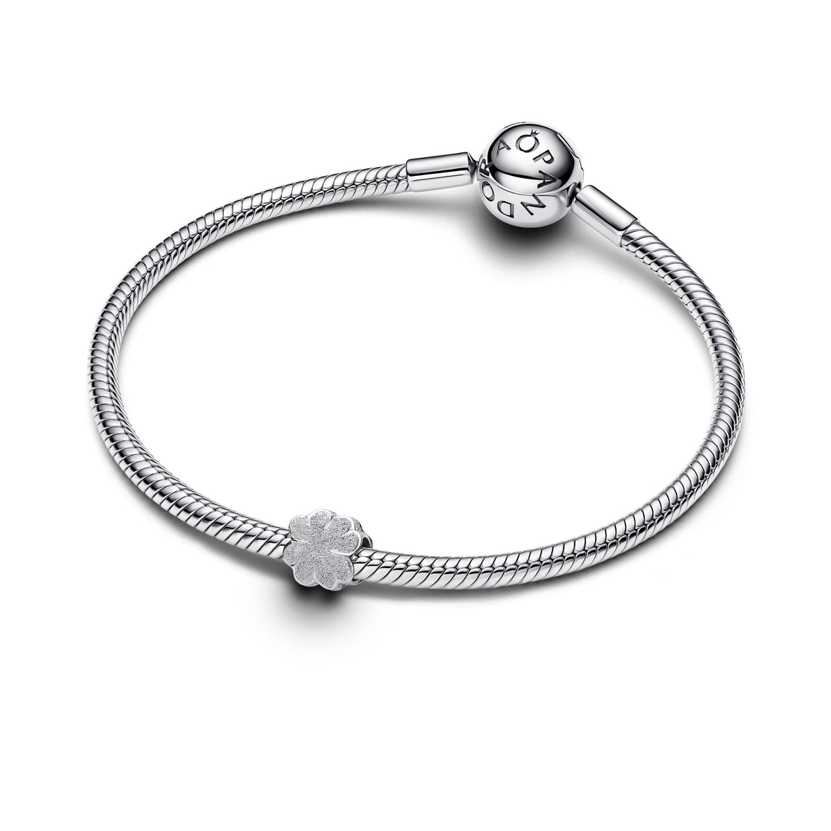 Pandora Charm Featuring Textured Clover Mini