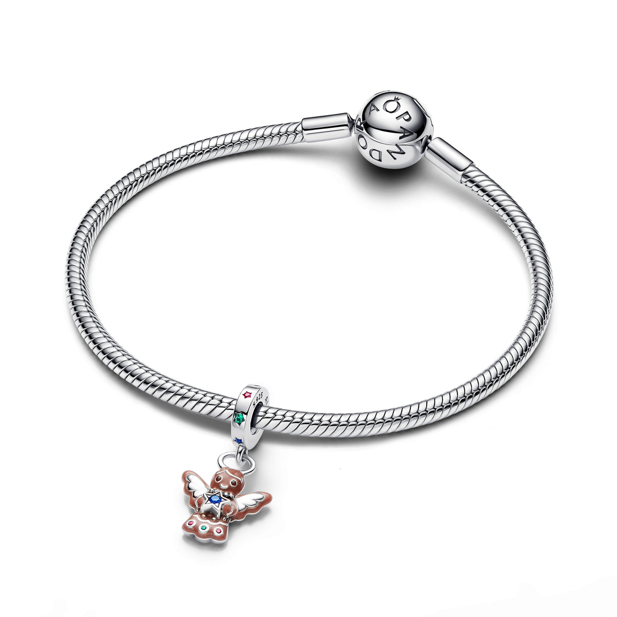 Pandora Gingerbread Angel Dangle Charm