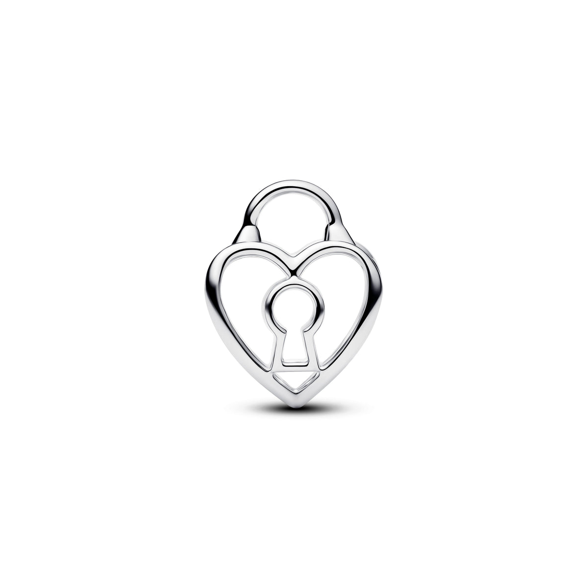 Pandora Charm Featuring Openwork Heart Padlock
