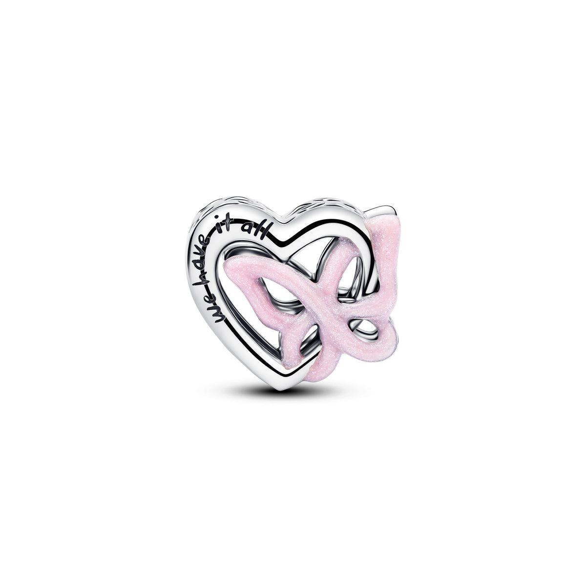 Pandora Charm Featuring Entwined Heart & Butterfly
