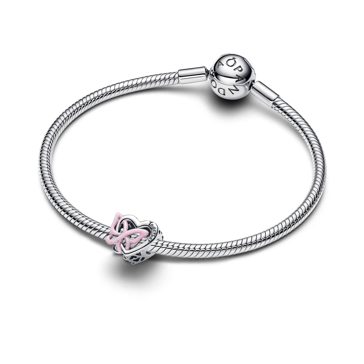 Pandora Charm Featuring Entwined Heart & Butterfly