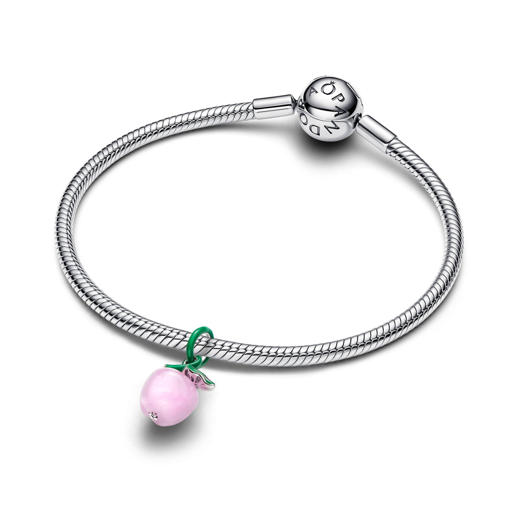 Pandora Charm Featuring Murano Pink Apple