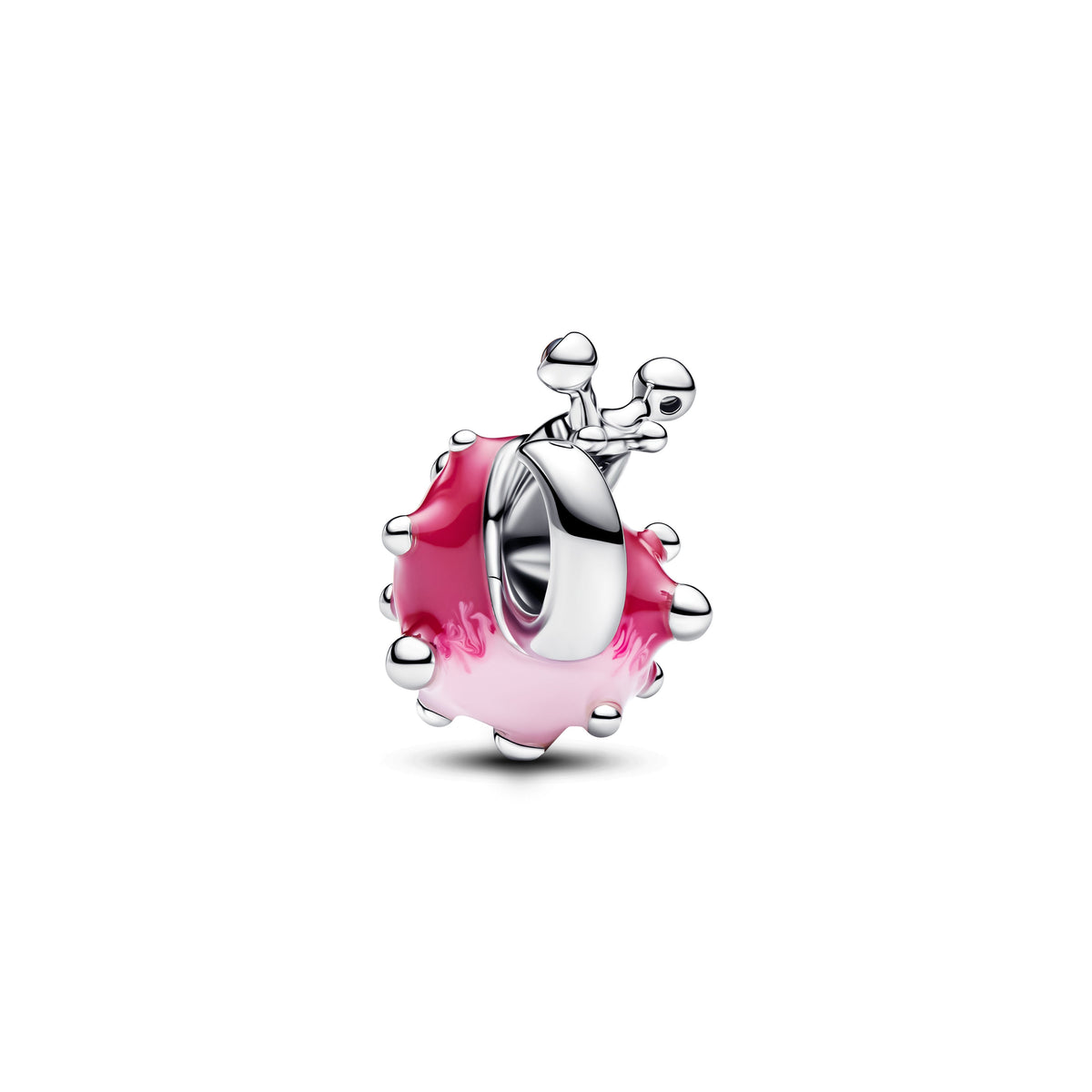 Pandora Charm Featuring Pink Snail
