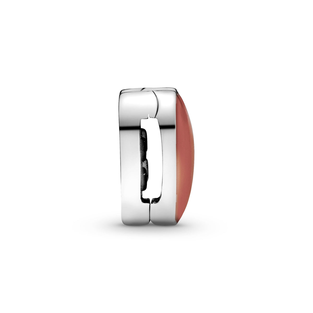 Pandora Asymmetrical Heart Clip Charm
