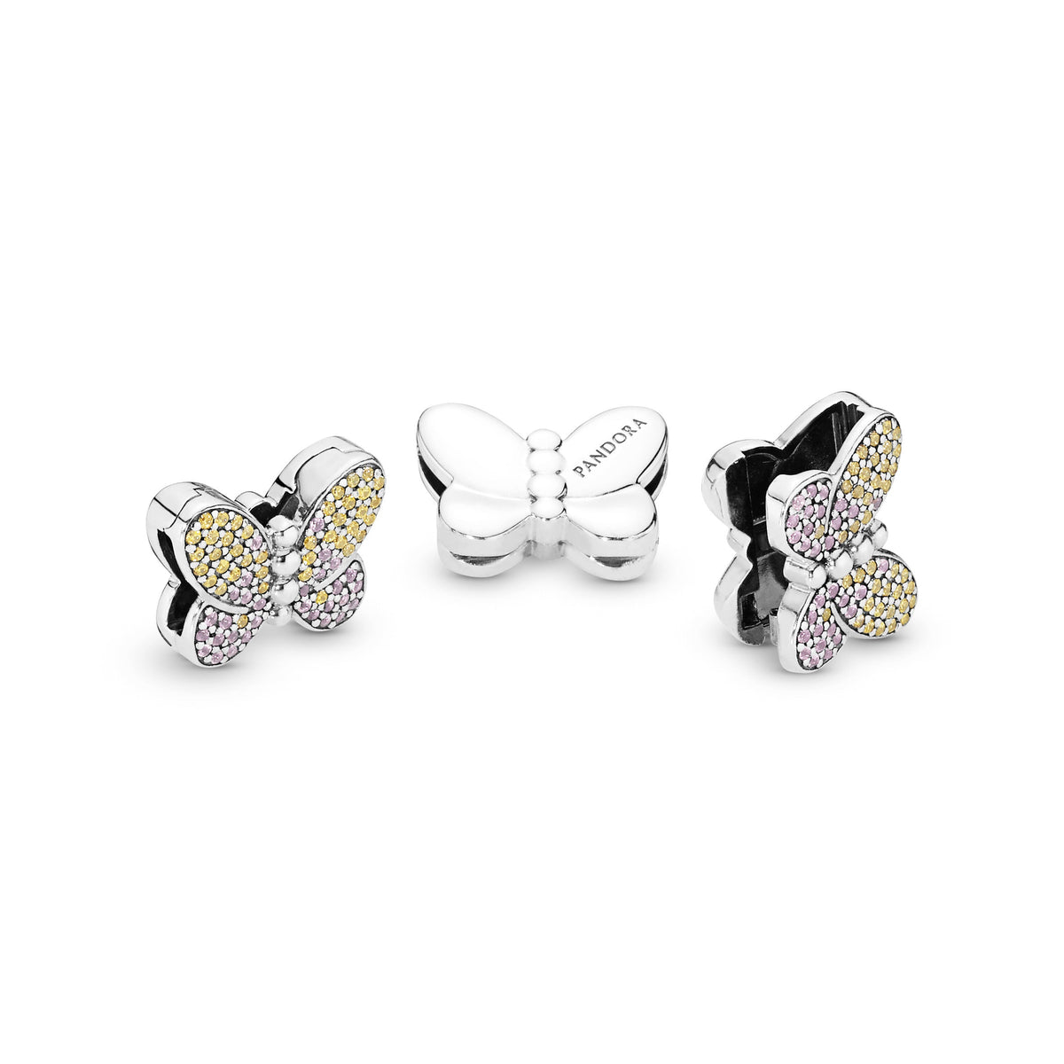 Pandora Pavé Butterfly Clip Charm