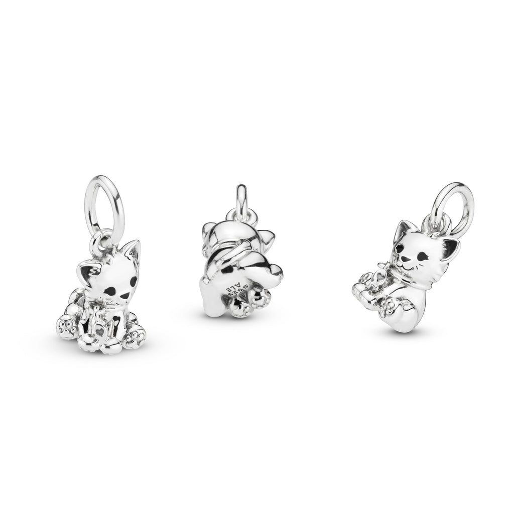 Pandora Charm Featuring Kitty-Cat Dangle