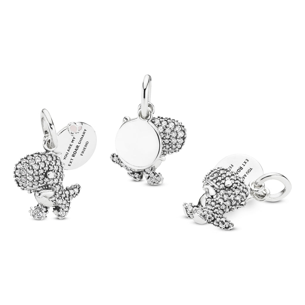 Pandora Charm Featuring Pavé Dinosaur Dangle