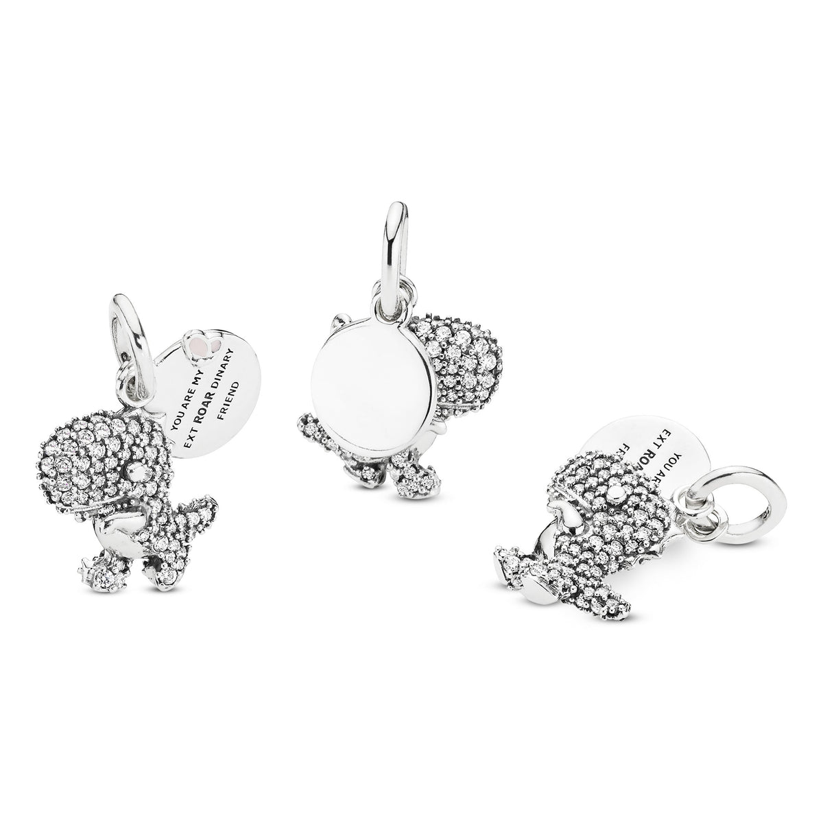 Pandora Charm Featuring Pavé Dinosaur Dangle