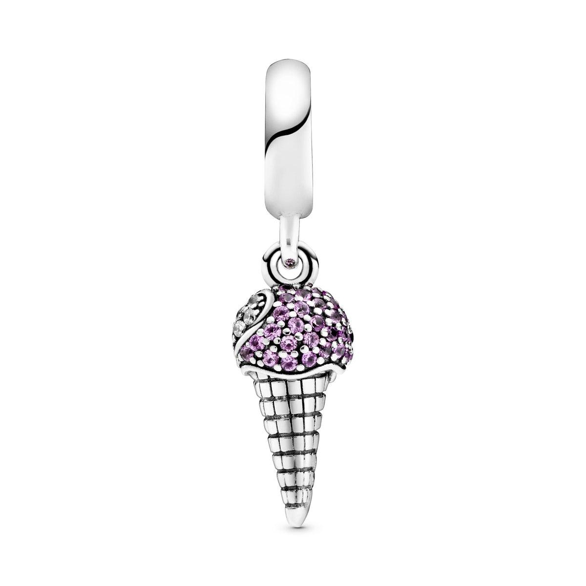 Pandora Pavé Ice Cream Cone Dangle Charm