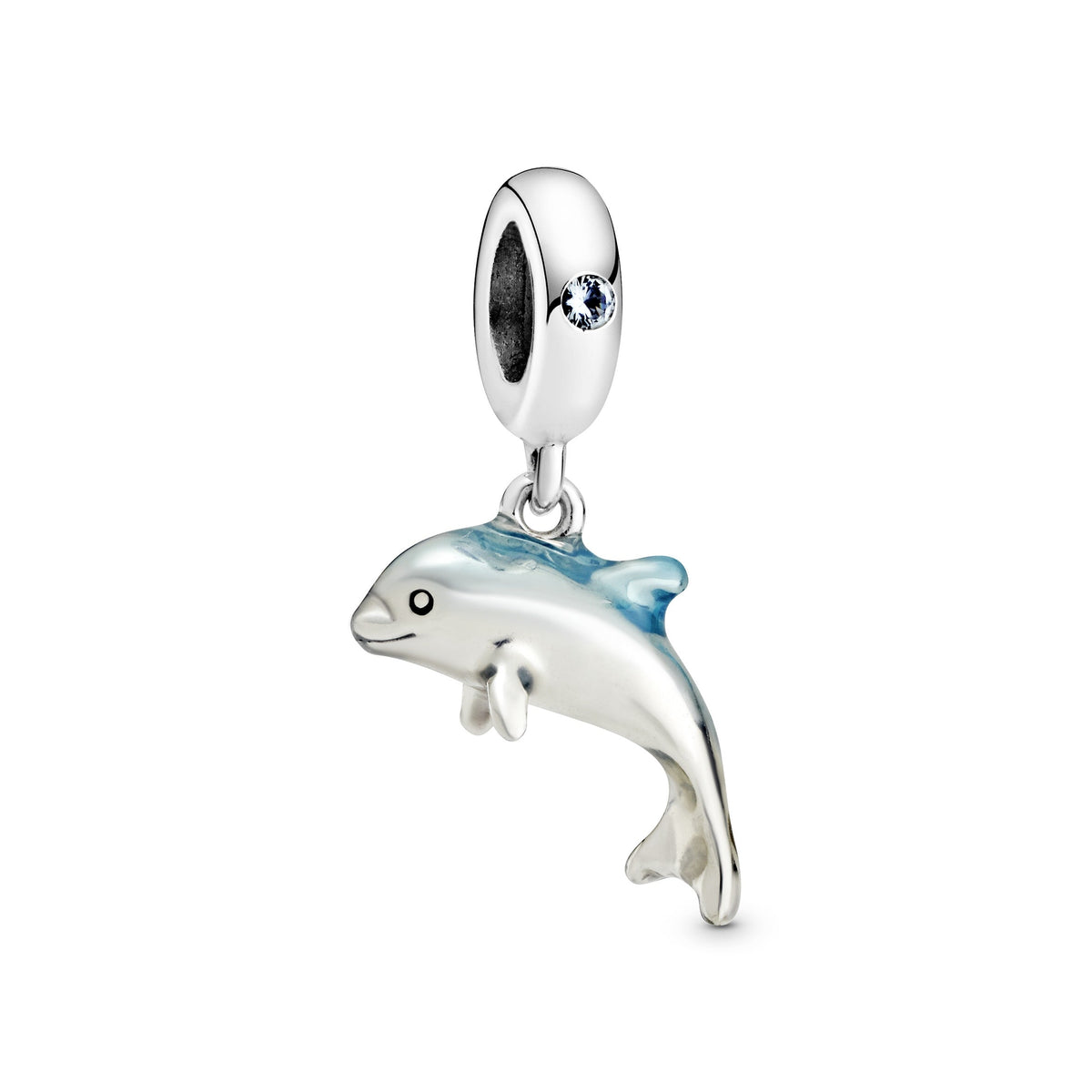 Shimmering Dolphin Dangle Charm