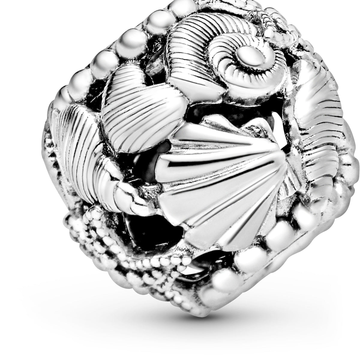 Pandora Charm Featuring Openwork Starfish, Shells & Hearts
