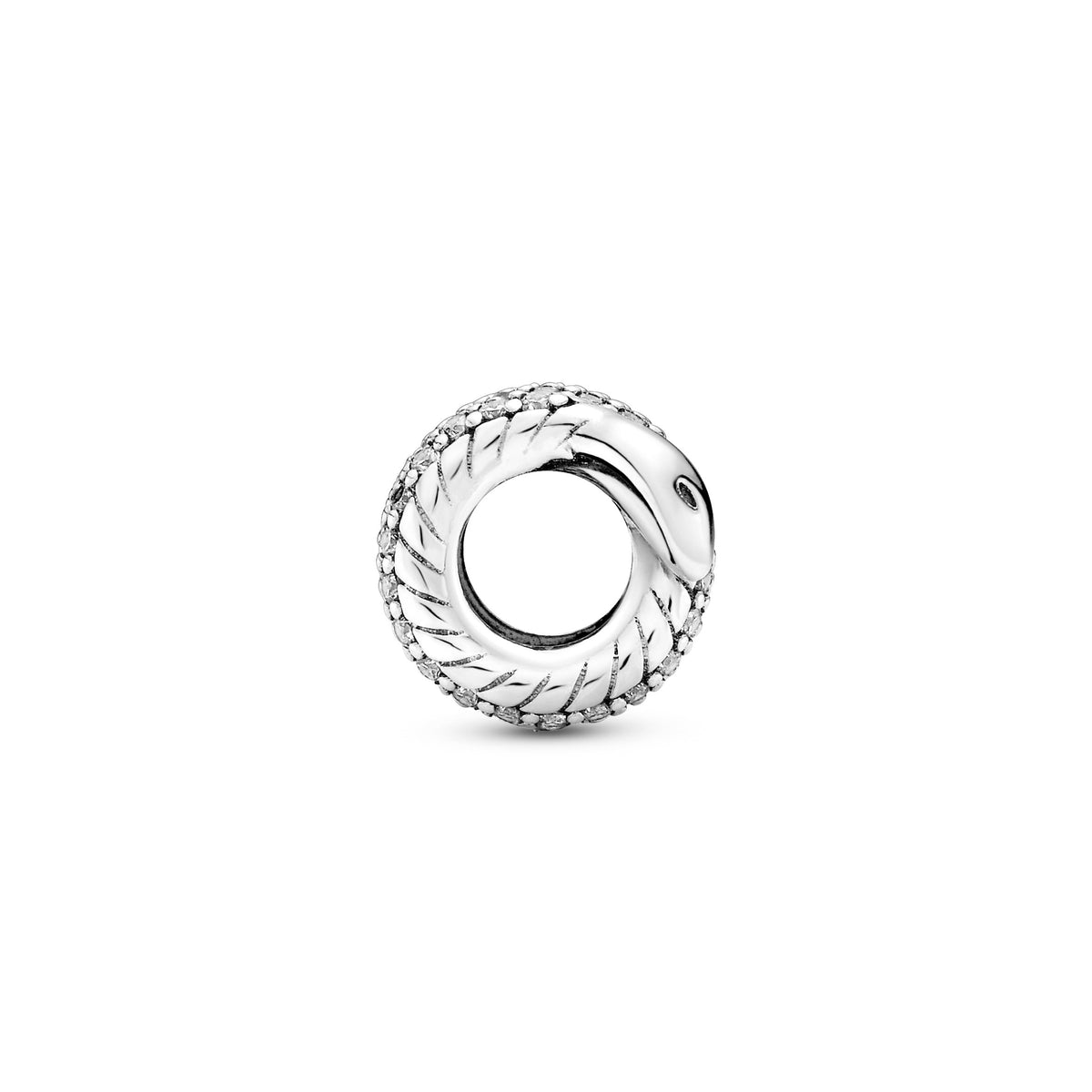 Pandora Charm Featuring Sparkling Wrapped Snake