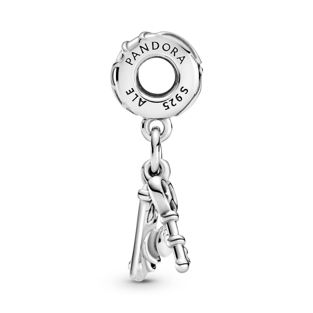 Pandora Disney Alice in Wonderland Key & Door Knob Dangle Charm