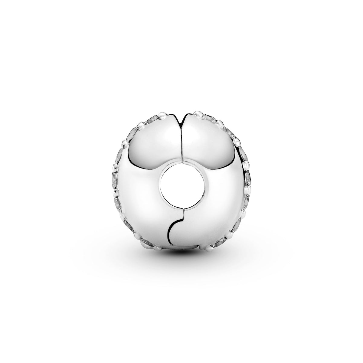Pandora Charm Featuring Sparkling Line Clip
