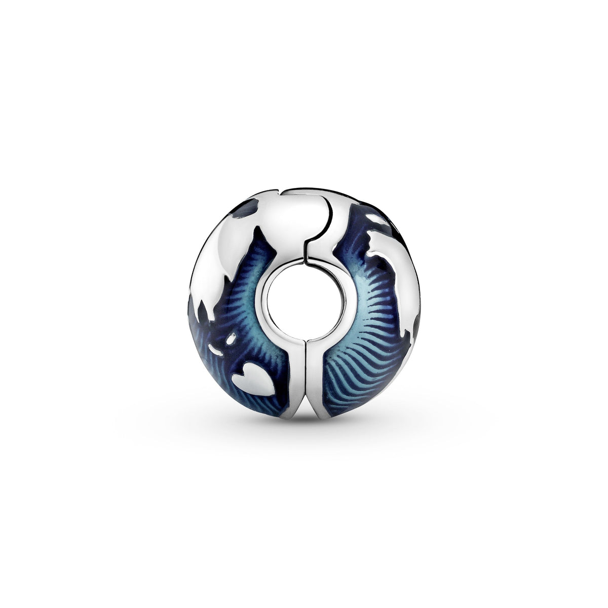 Pandora Charm Featuring Blue Globe Clip