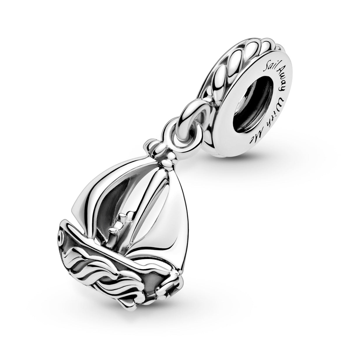 Pandora Charm Featuring Sail Boat Dangle