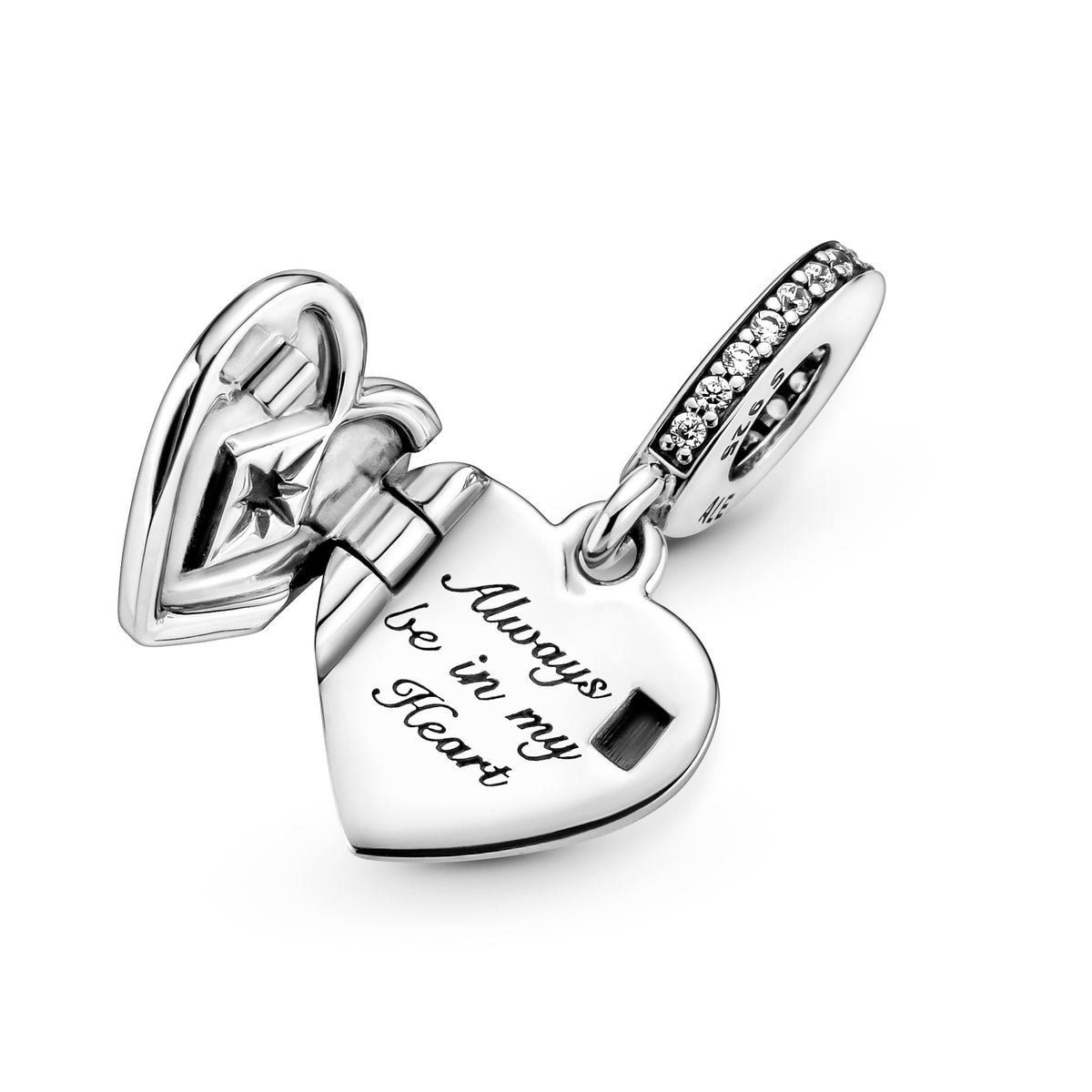 Pandora Charm Featuring Openable Heart Locket Dangle