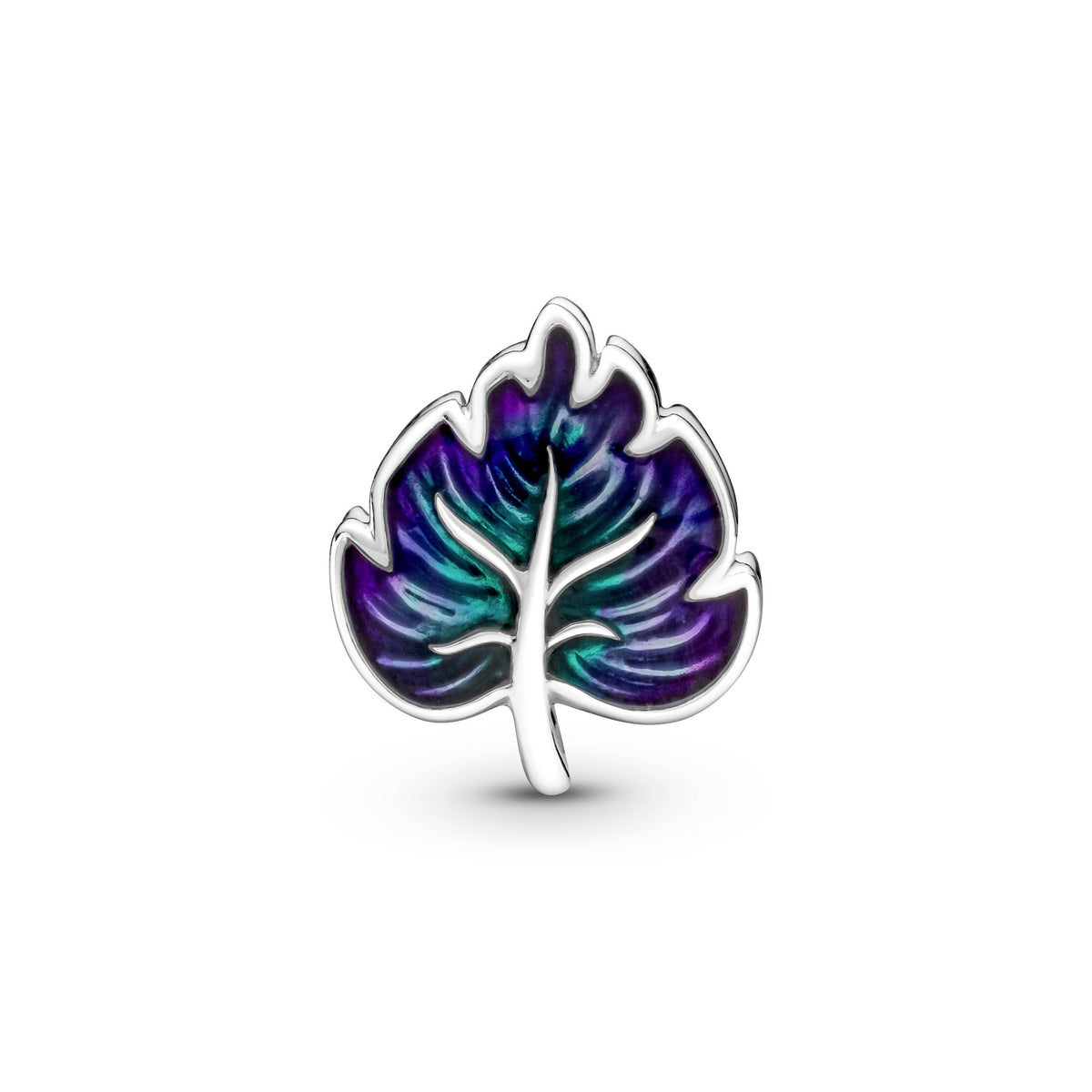 Pandora Purple & Green Leaf Charm