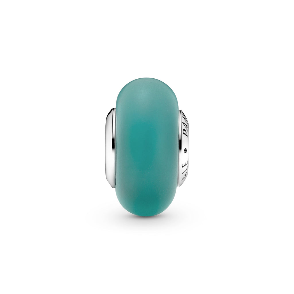Pandora Matte Green Murano Glass Charm