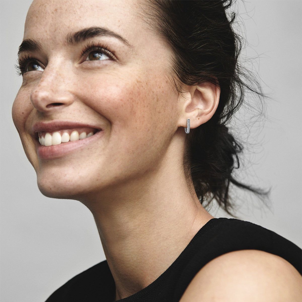 Pandora U-shaped Hoop Earrings