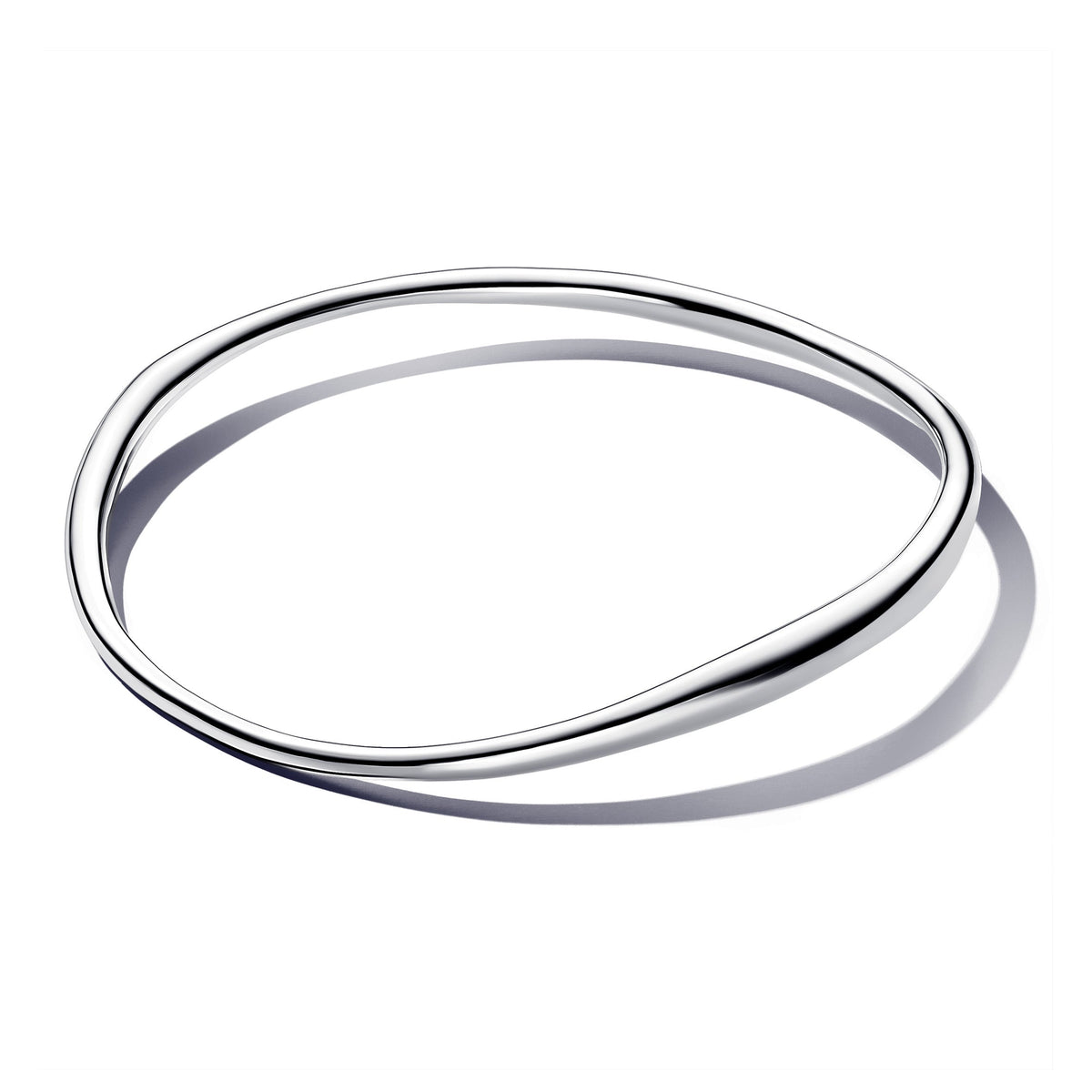 Pandora Bracelet Featuring Organically Shaped Bangle